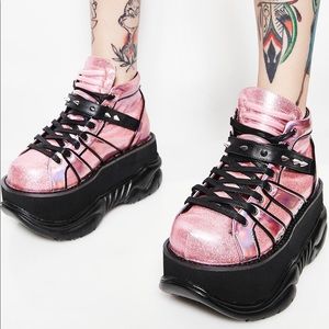 Dolls Kill Candy Machina UV Platform Sneakers